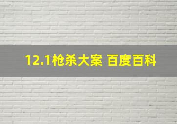 12.1枪杀大案 百度百科